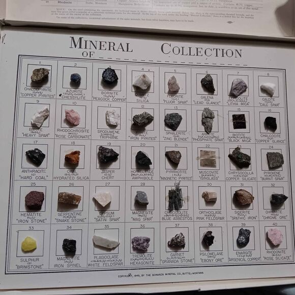 1949 Mineral collection / rocks collectible - Picture 3 of 6